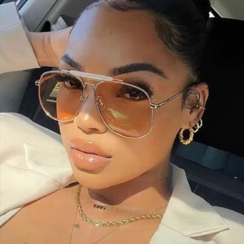 Women's pilot sunglasses with stylish design and UV protection Skanto