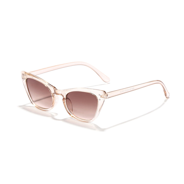 Dame Cat-Eye solbriller med speilende glass og stilfull ramme Skanto