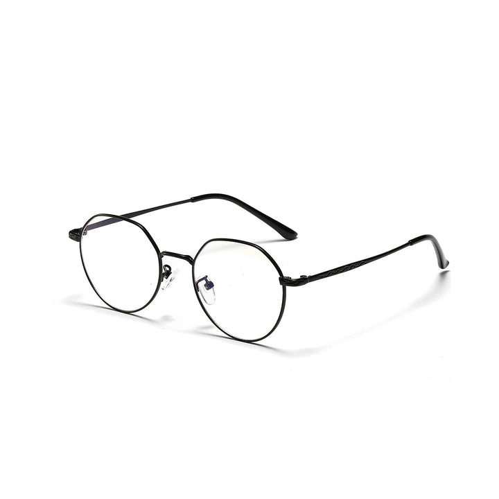 Dame rund brille med filigran metallramme Skanto