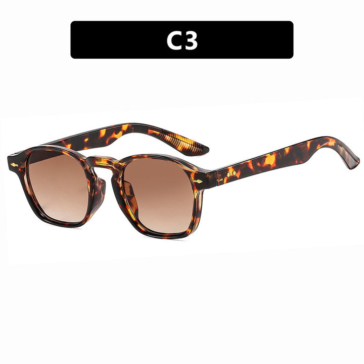 Women's fashionable rectangular glasses with transparent frame Skanto