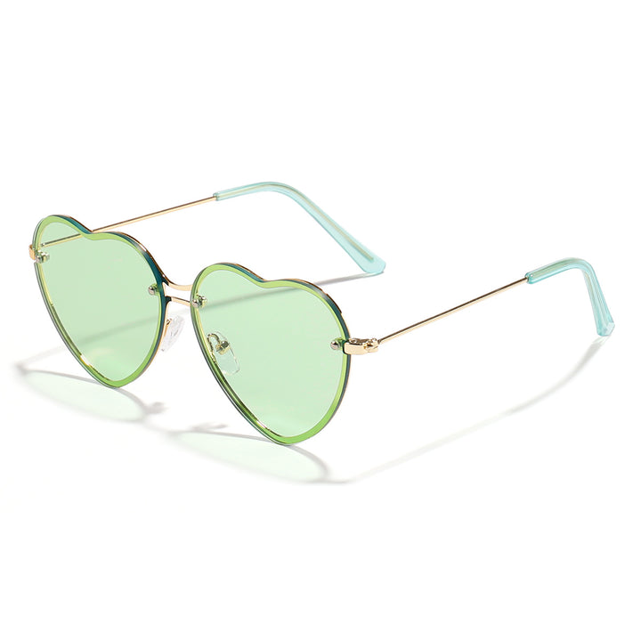 Dame hjerteformet solbrille med stilige linser Skanto