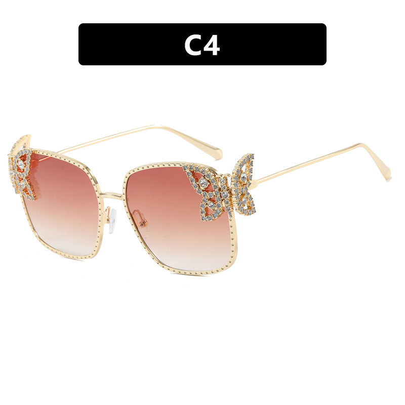 Women's extravagant glasses with sparkling details Skanto