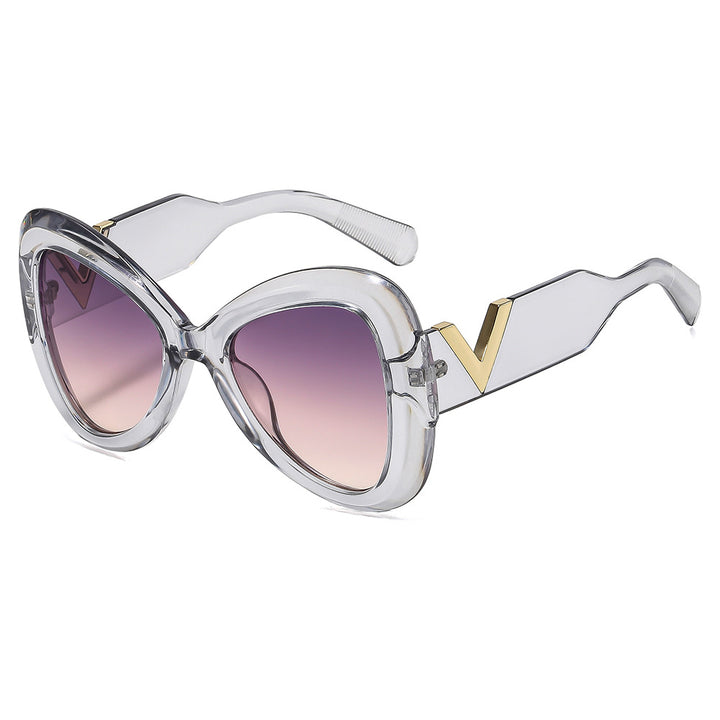 Women's Cat-Eye Sunglasses with Luxurious Frame and Mirrored Lenses Skanto