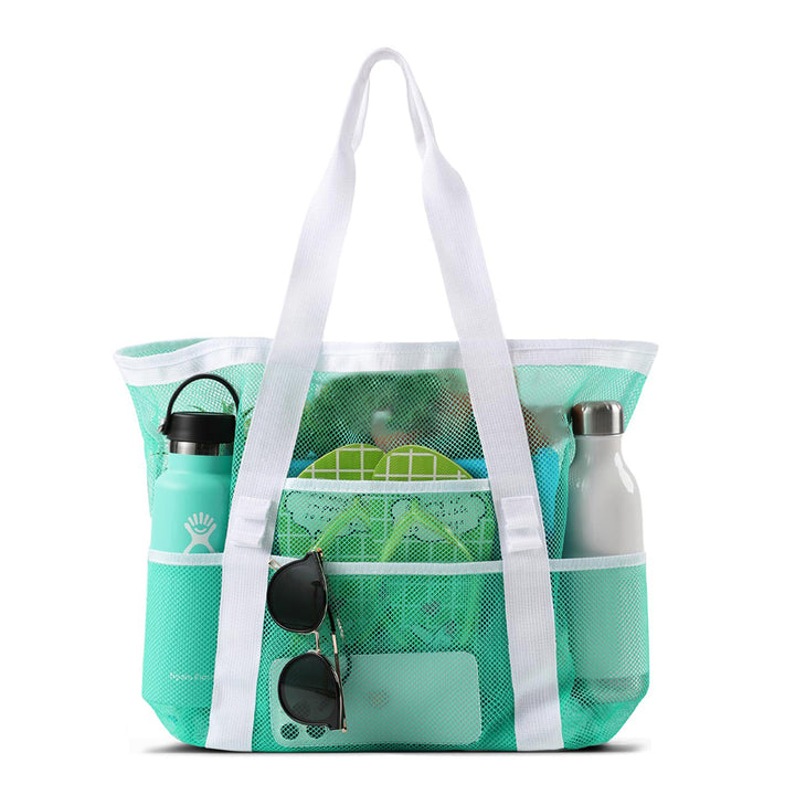 Stor strandbag av pustende mesh-materiale Skanto