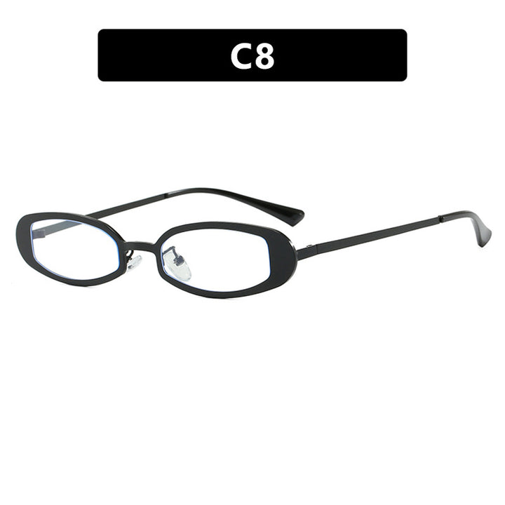 Women's fashionable glasses with elegant metal frame and fine accents Skanto