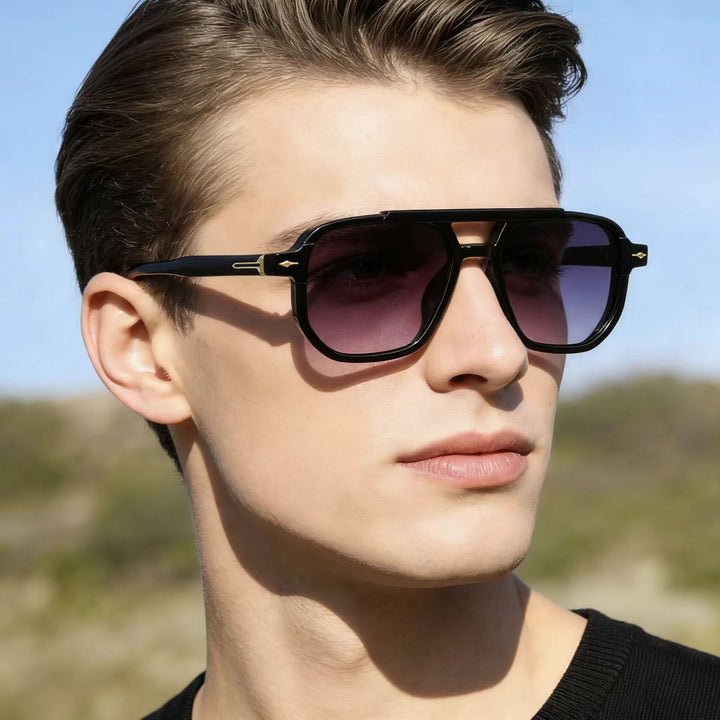 Dame moteriktig solbrille med ekstra stort ramme Skanto