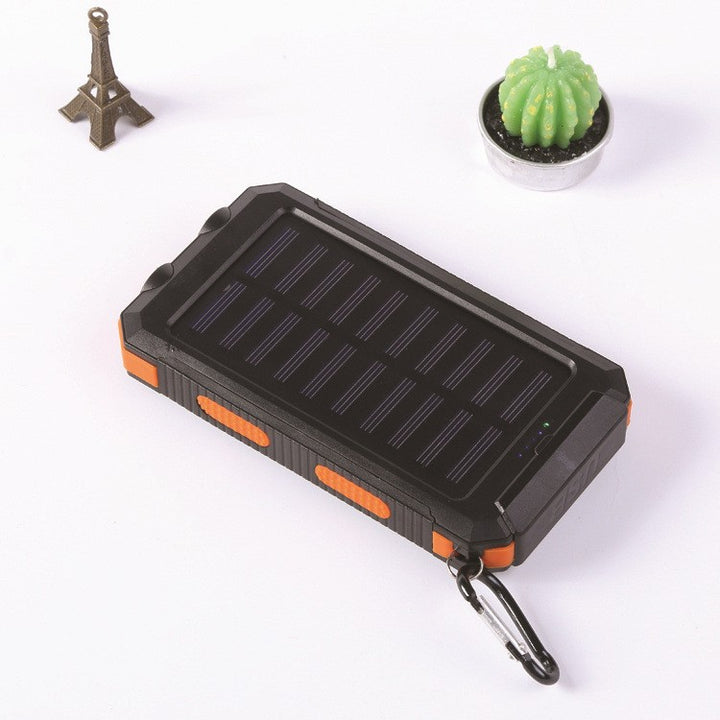 Solar-lader med integrert kompass og LED-lommelykt Skanto