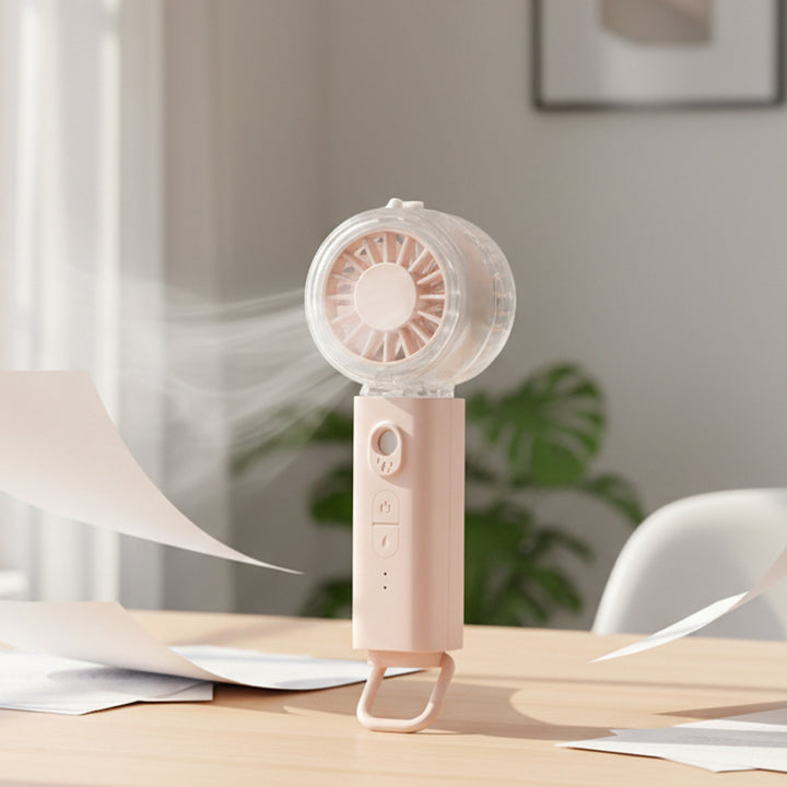 Unisex nan tragbarer Mini-Ventilator med spraytåke funksjon og USB-batteri Skanto