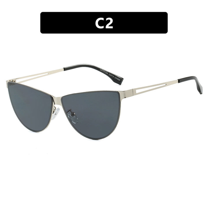 Women's Cat-Eye Sunglasses with Stylish Metal Frame and Protective UV Filter Skanto