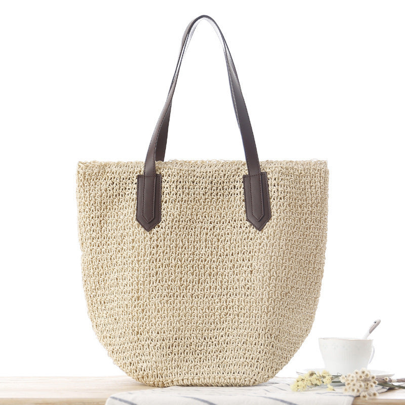 Strandveske med moderne makramee-design Skanto