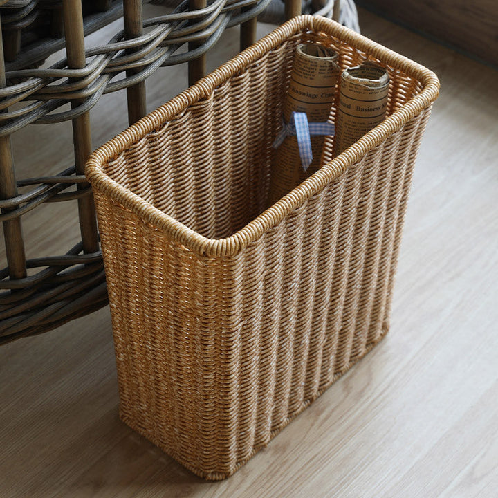 Håndlaget Wicker Søppelbøtte Skanto