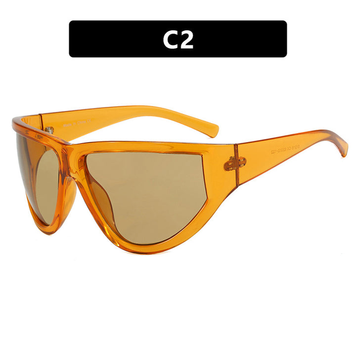 Women's futuristic sunglasses with sporty design and flexible lenses Skanto