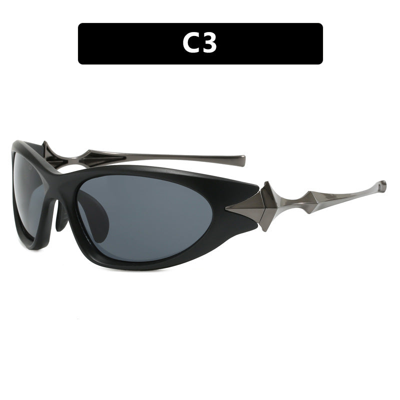 Women's futuristic sports sunglasses with ergonomic design Skanto