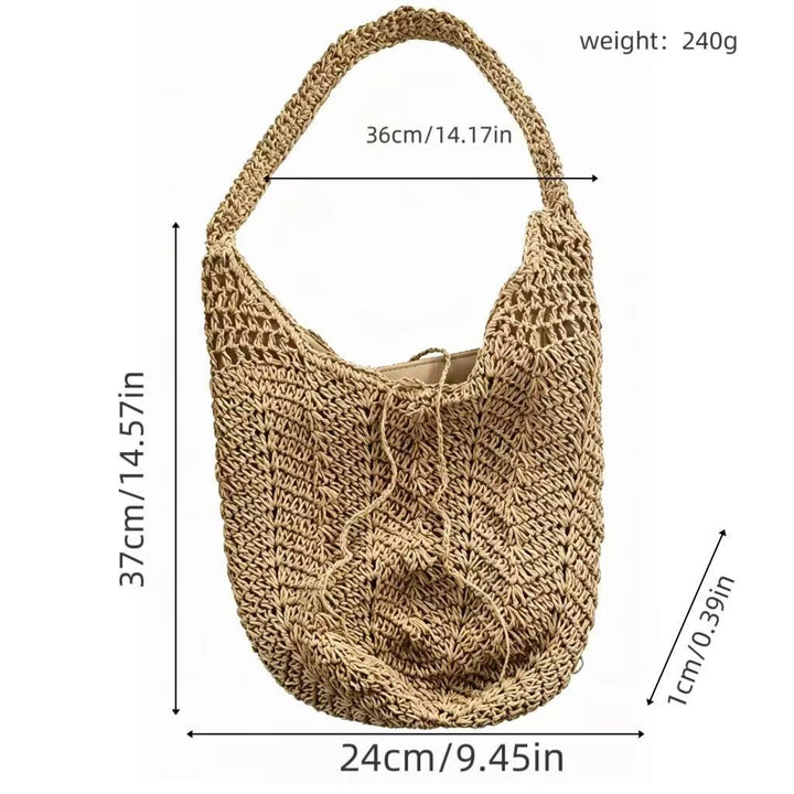 Håndlagd makramee shopper-veske Skanto