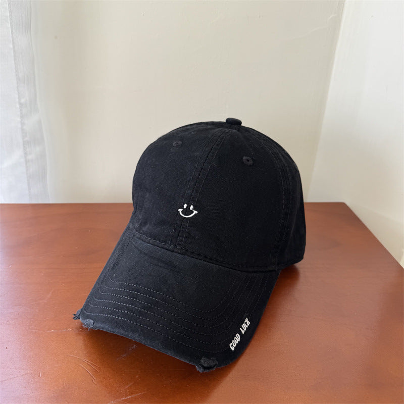 Kvinnenes casual smile broderte cap Skanto