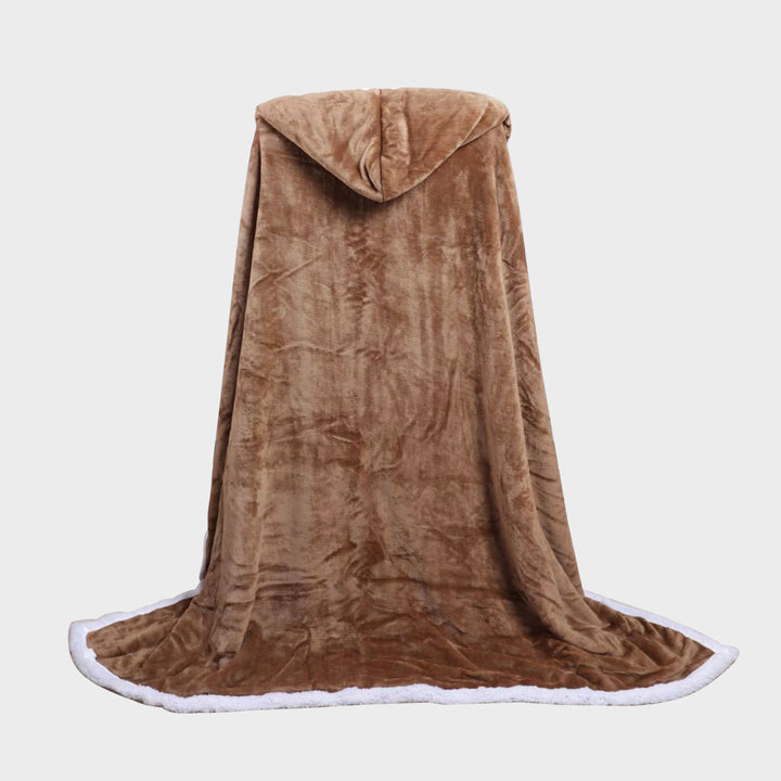 Dame plysj teppe med dobbel fleece Skanto