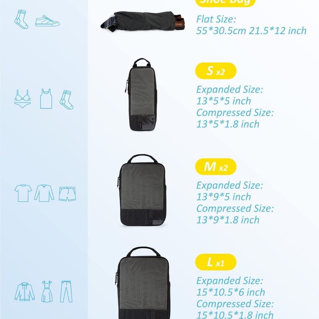 Unisex praktiske oppbevaringsposer sett Skanto