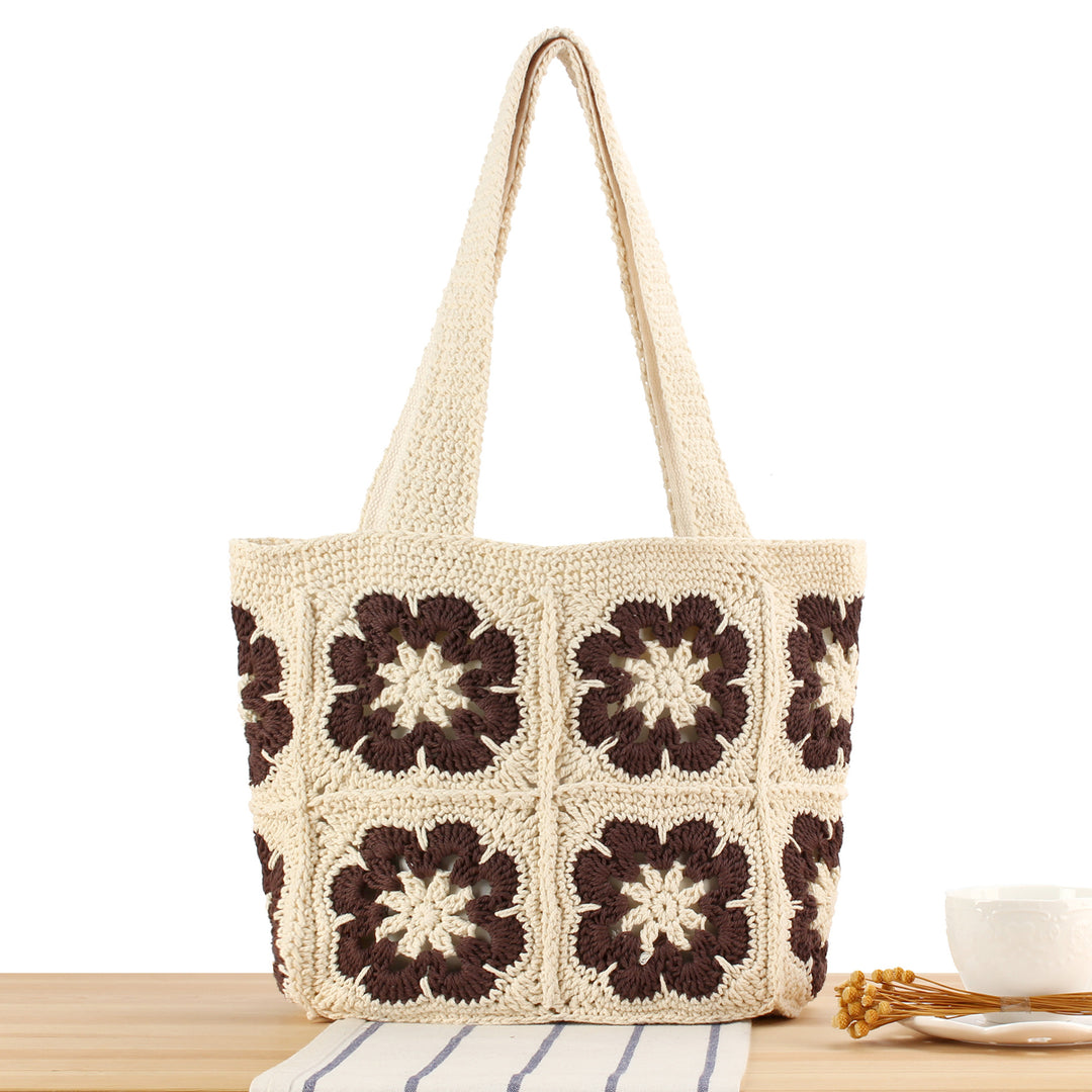 Handveske med unikt blomsterdesign Skanto
