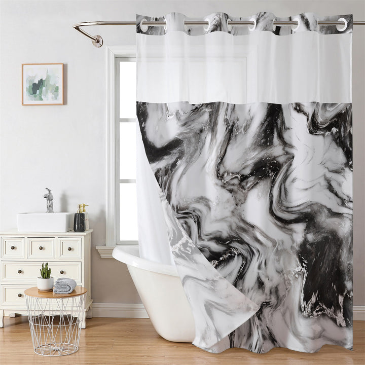 Luksuriøst Marmor Design Dusjforheng Skanto