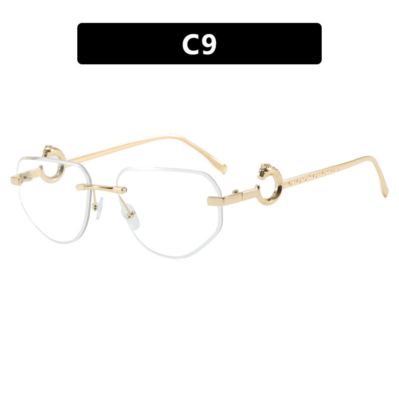 Women's trendy stylish sunglasses in modern design with filigree metal frame Skanto