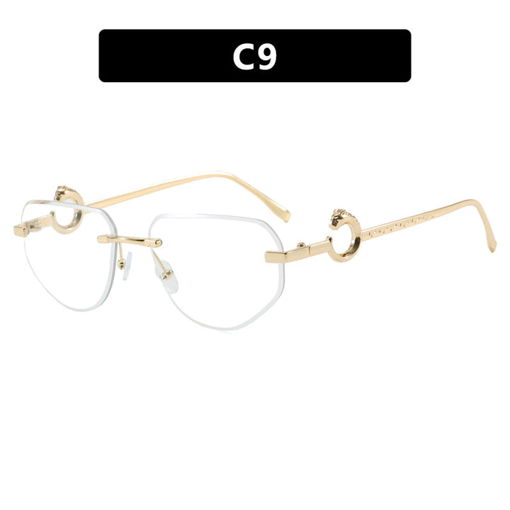 Women's trendy stylish sunglasses in modern design with filigree metal frame Skanto
