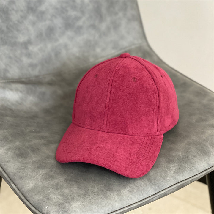 Herre Suede Tekstur Klassisk Caps Skanto