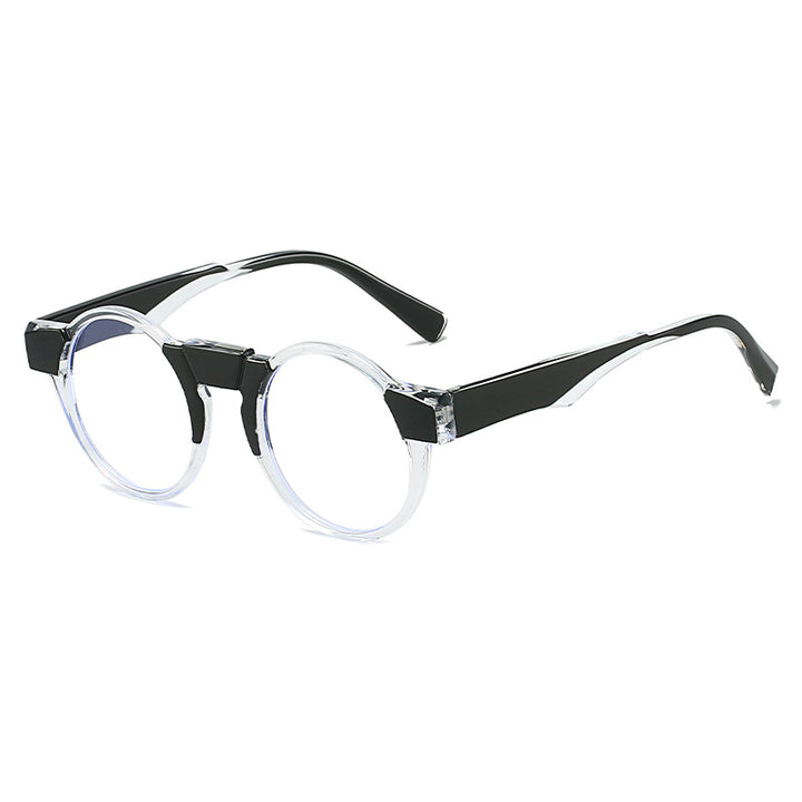 Dame moteriktig lesebrille med innovativt rundt rammedesign Skanto