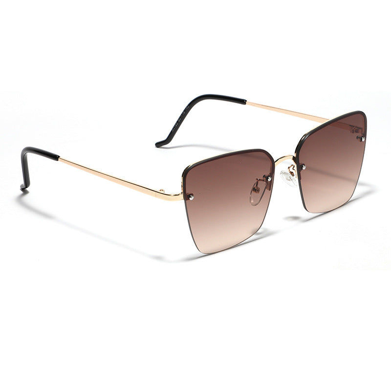 Dame moteriktig kvadratisk solbrille med gradientlinser Skanto