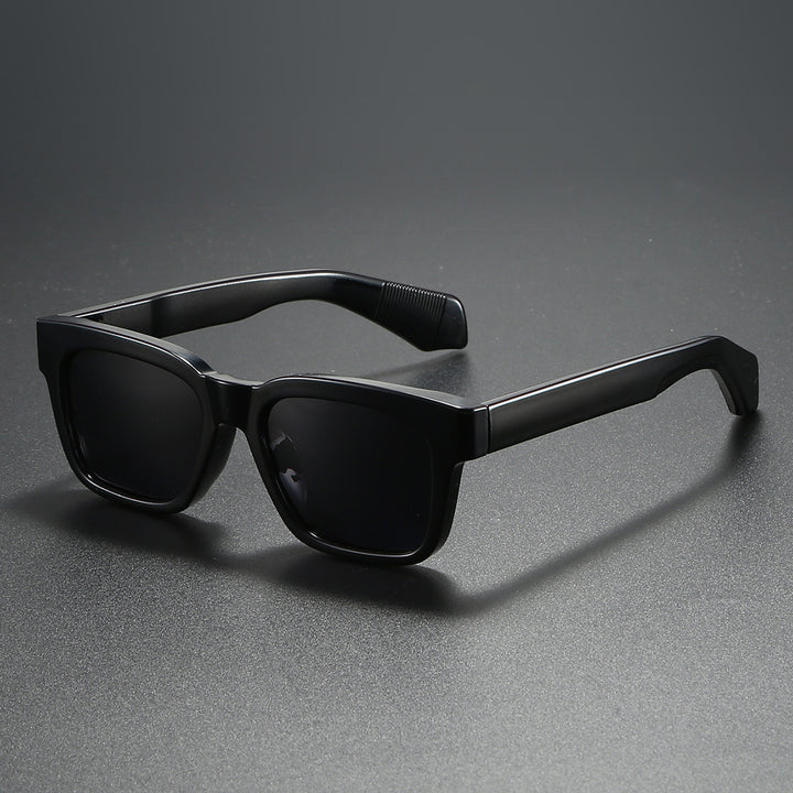 Dame kvadratisk solbrille med markant skilpaddemønster Skanto