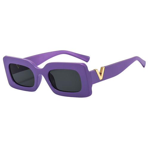 Dame Stilig oversized solbrille med unikt ramme Skanto