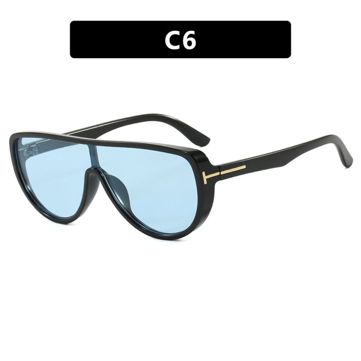 Dame elegant oversized solbrille med markant design og UV-beskyttelse Skanto