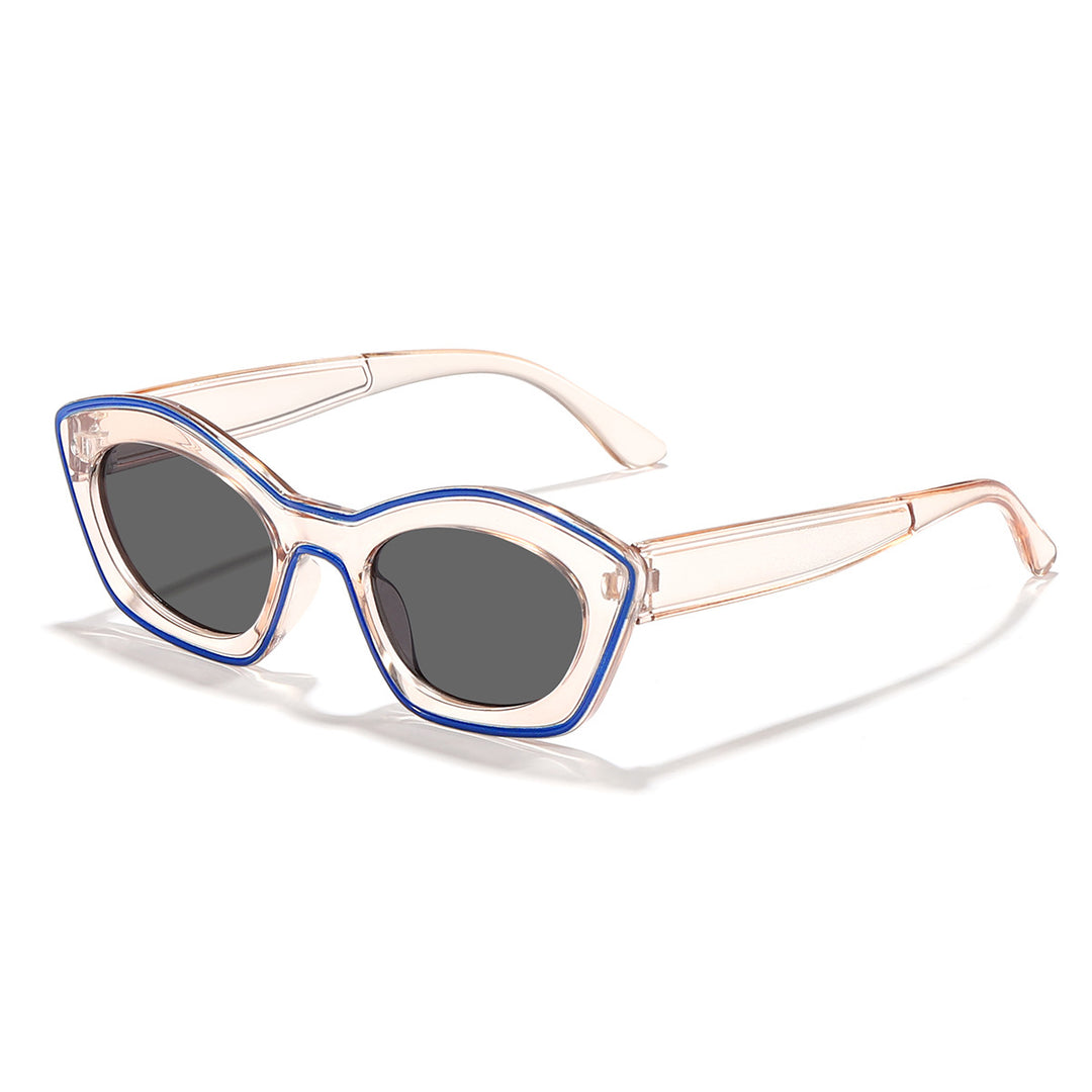 Dame moteriktig solbrille med elegant ramme og trendy design Skanto