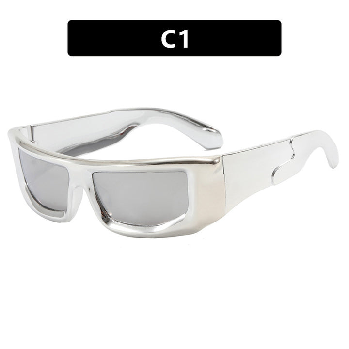 Dame sporty solbriller med stilfull metallramme Skanto