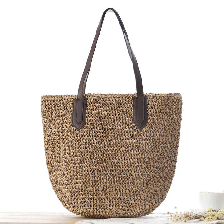 Strandveske med moderne makramee-design Skanto