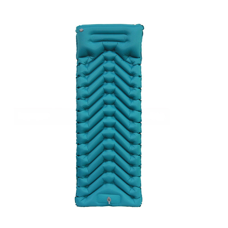 Behagelig og oppblåsbar liggeunderlag med ergonomisk hodepute Skanto