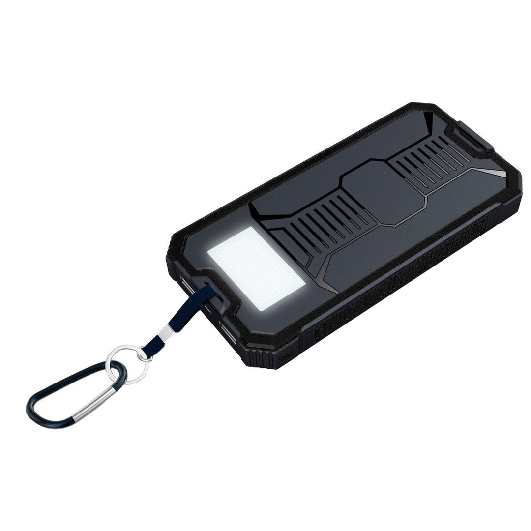 Bærbar Powerbank med lys og sikkerhetsklips Skanto