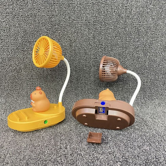 Unisex Bærbar Håndvifte i nostalgisk Kapybara-design Skanto
