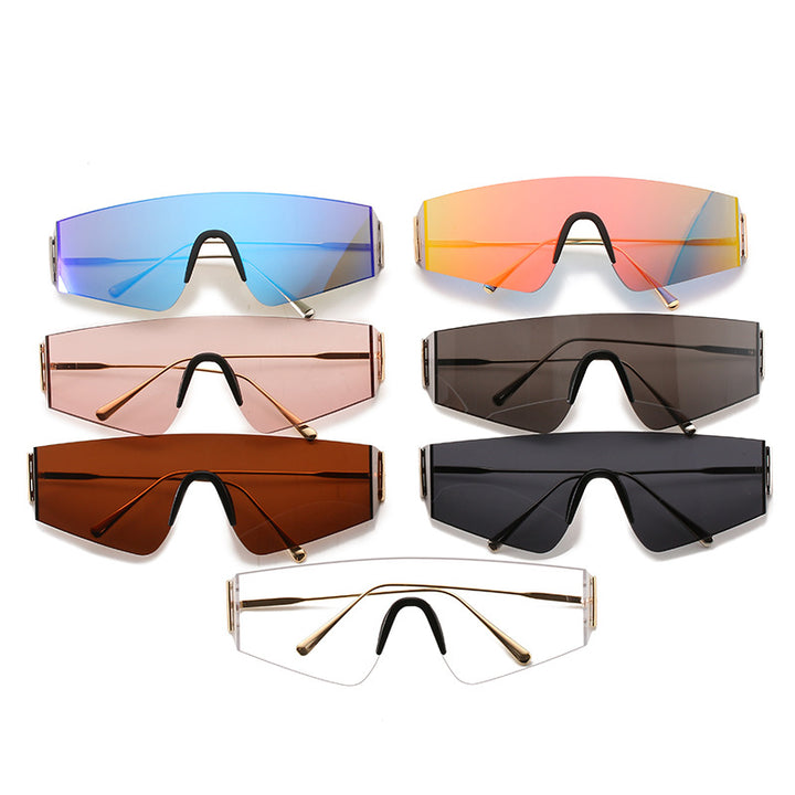 Dame futuristisk Oversized-solbrille Skanto