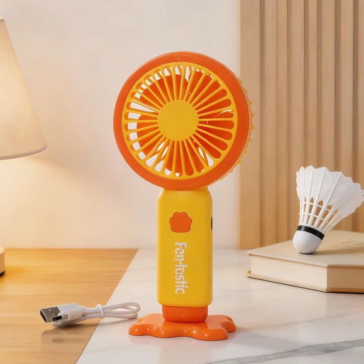 Dame Bærbar Håndvifte med multifunksjonell USB-ladefunksjon og ergonomisk design Skanto