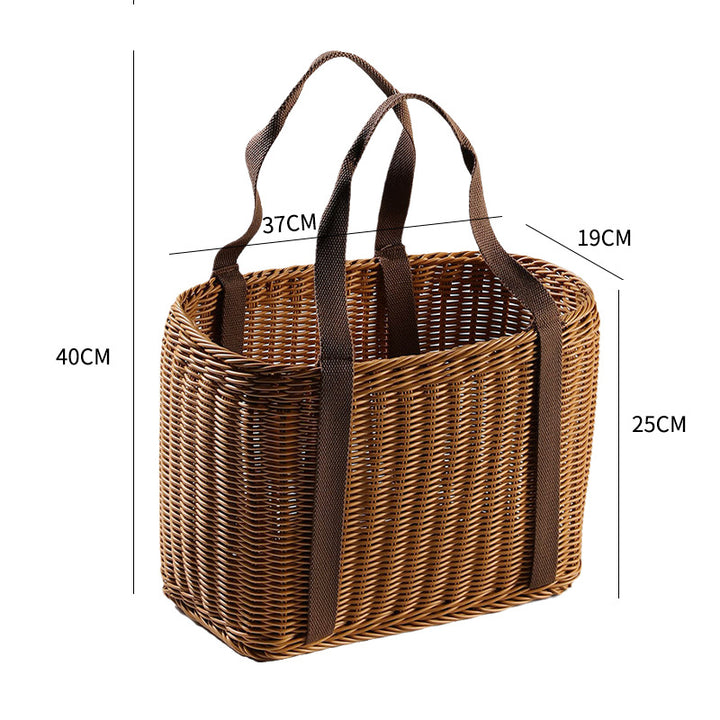 Unisex Håndvevd Handlekurv med to håndtak Skanto