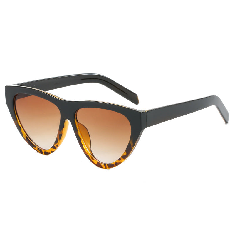 Dame futuristisk Cat-Eye solbrille med høykvalitets plastikkramme Skanto