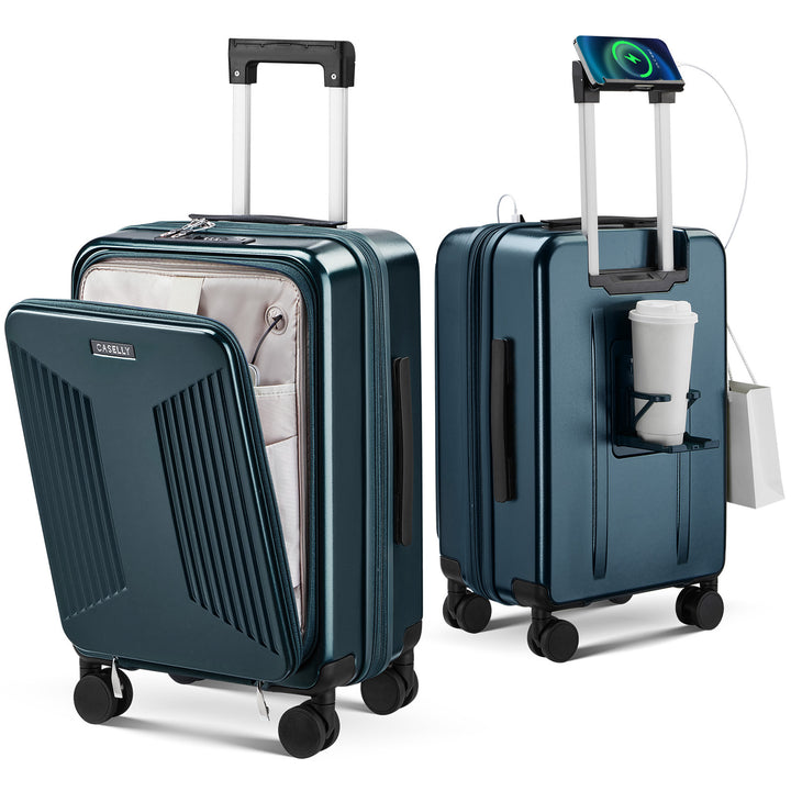 Unisex Smart Charging Hard Shell Trolley Bagasje Skanto