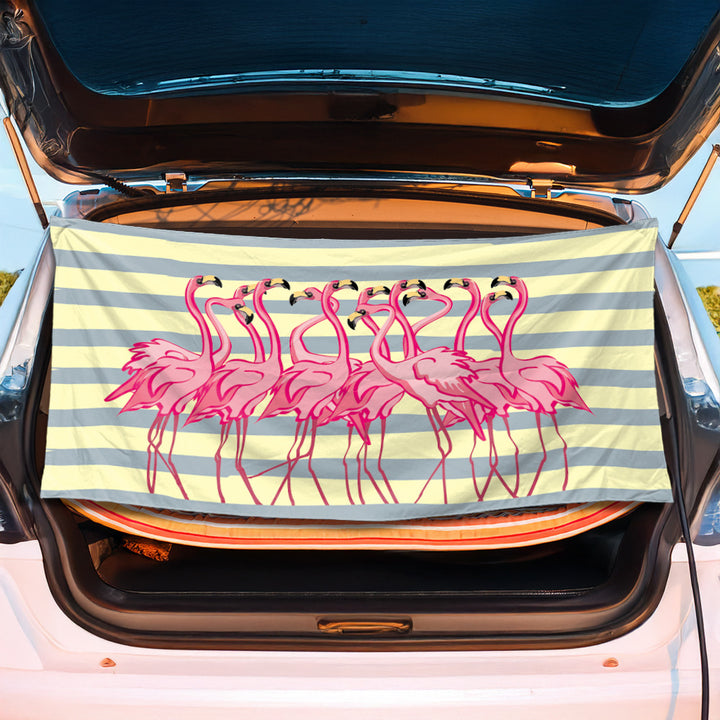 Bagasjeromsmatte med kreativt flamingo-design Skanto