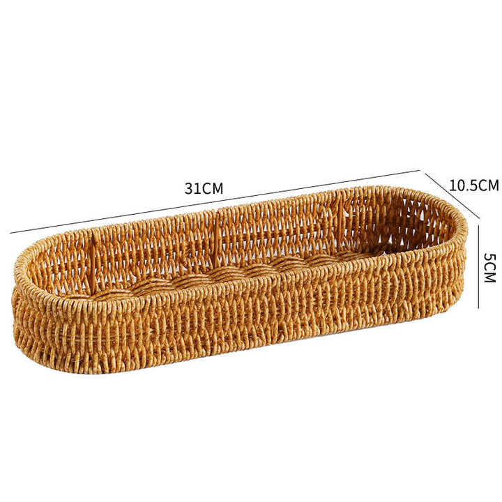 Oval Woven Storage Tray Skanto