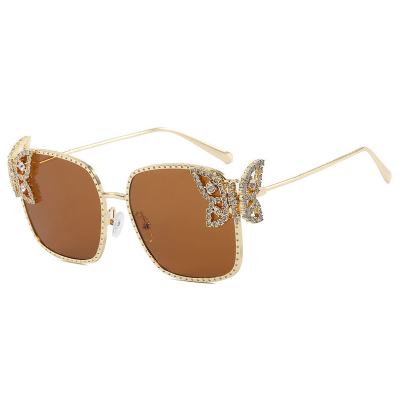 Women's extravagant glasses with sparkling details Skanto