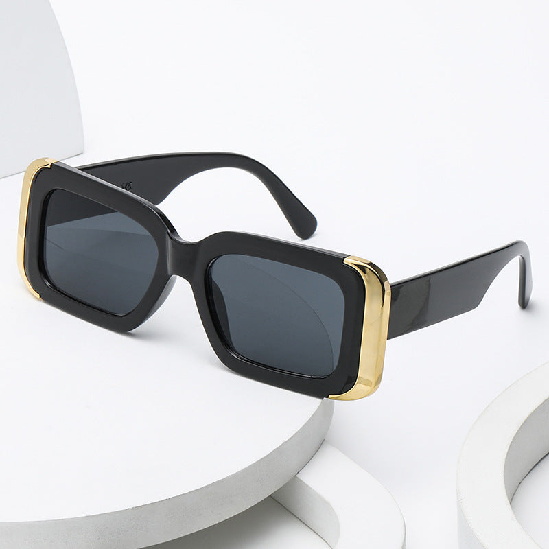 Dame Oversized-solbriller i moderne dyreprint-design Skanto