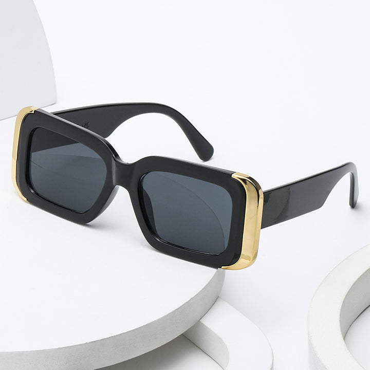 Dame Oversized-solbriller i moderne dyreprint-design Skanto
