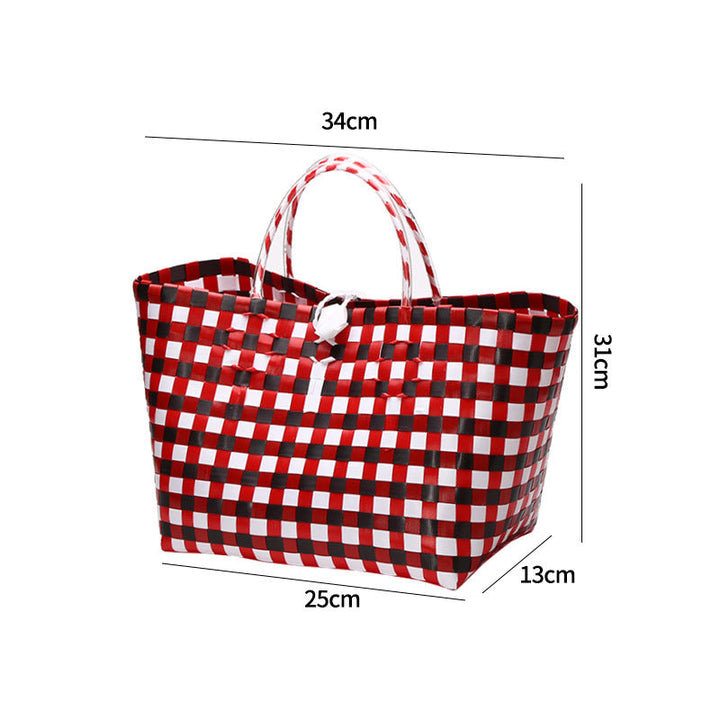 Stor kapasitet vevd handlebag Skanto