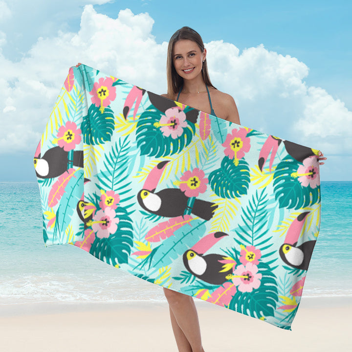 Strandhåndkle med kunstnerisk undervannsmotiv Skanto
