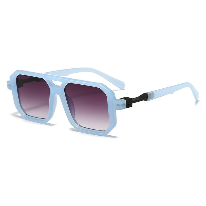 Dame stilige oversized solbriller med geometrisk ramme Skanto